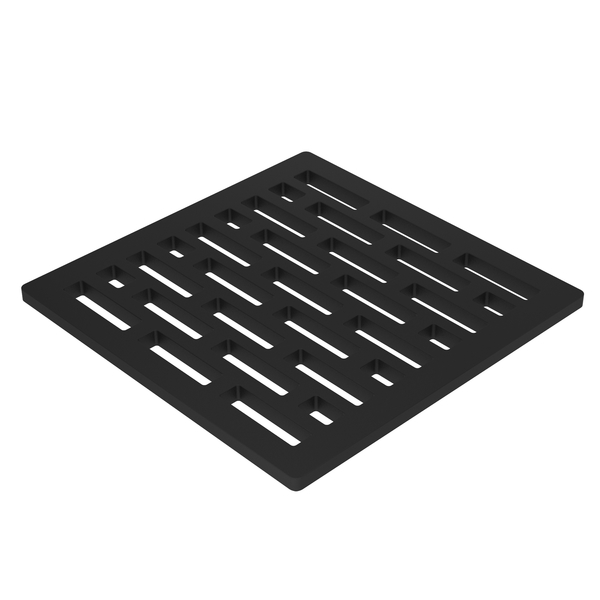 Newport Brass 4" Square Shower Drain in Flat Black 233-406/56